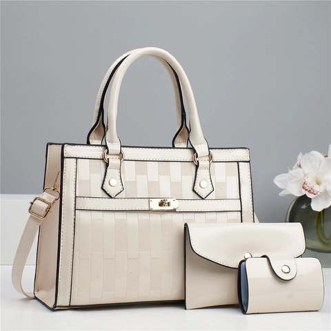 Borsa A Mano Chic In Pelle Sintetica Verniciata Pochette A Busta E Portacarte Con Motivo A Scacchi Borsa A Tracolla Versatile