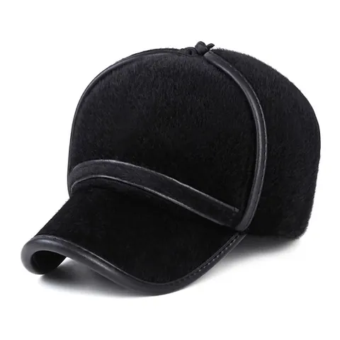 Cappello Da Baseball Invernale Da Uomo Con Paraorecchie Pelliccia Sintetica Caldo Spesso Antivento Cappello Termico