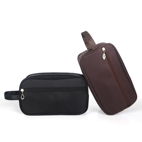 Neceser de Viaje de Nailon Impermeable de Gran Capacidad para Hombre Mujer Bolsa de Maquillaje Portátil con Asa y Cremallera Organizador
