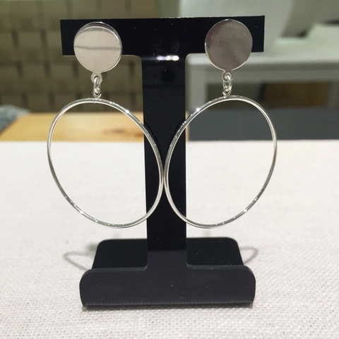 Orecchini A Cerchio Geometrici Minimalisti In Argento Sterling 925 Per Donna Stile Coreano Lucidato A Specchio Tondi Gioielli