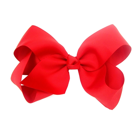 Oversized Grosgrain Ribbon Bowknot Hair Clip Handmade Alligator Hairpin Accessories For Baby Girls Kids Toddlers Classic Solid Color