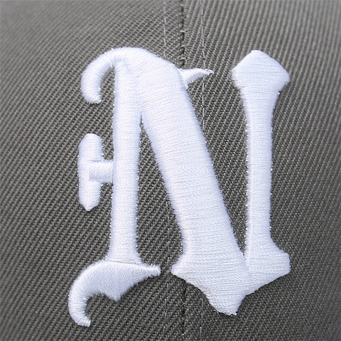 Casquette De Baseball Brodée Lettre N Style Gothique Réglable Twill Chapeau Soleil Extérieur Pour Hommes Femmes