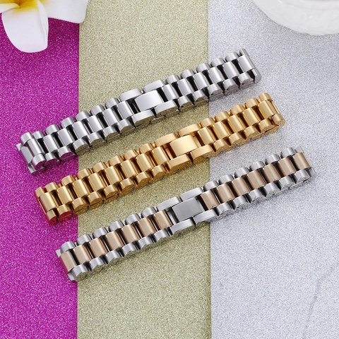 Pulsera Para Hombre De Acero Inoxidable Estilo Correa De Reloj Ajustable Hip Hop Streetwear Joyería De Moda Duradera