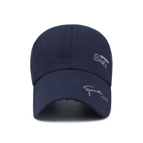 Heren Honkbalpet Buitensporten Zonbescherming Verstelbare Polyester Canvas Hoed Recreation Letteropdruk