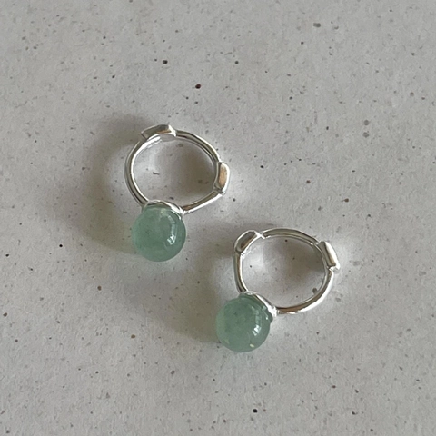 Minimalistische Huggie Hoop Ohrringe Mit Kristall Achat Perle Anhänger 925 Sterling Silber Ohrstecker Chic Schmuck