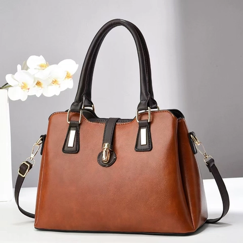 Sac À Main Fourre-tout Mode Pour Femmes En Cuir PU Grande Capacité Sac À Bandoulière Minimaliste
