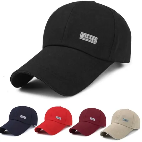 Baseballkappe Canvas Lange Krempe Sonnenschutz Outdoor Sport Freizeit Verstellbarer Hut Herren Damen