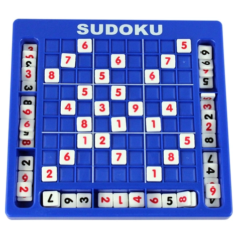 Sudoku Board Game Number Puzzle For Kids Adults Logic Training Mathematical Thinking Blue Plastic Desktop Educational Toy Gift