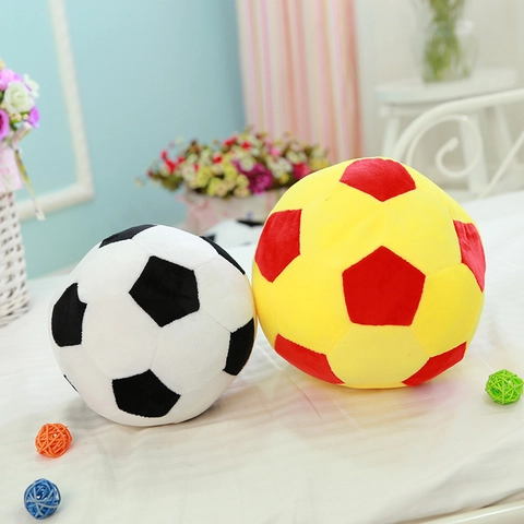 Plush Soccer Basketball Toy Soft Stuffed Sports Ball Cushion For Children Home Decoration Gift