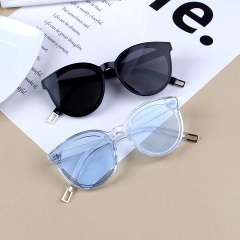 Kids Sunglasses Fashion Cat Eye Large Frame PC Resin UV400 Protection Colorful Eyewear For Boys Girls Outdoor