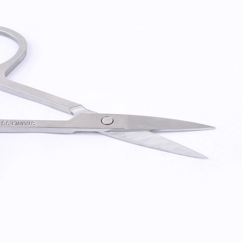 Stainless Steel Beauty Scissors Multi Purpose Precision Mirror Polished Eyebrow Nose Hair Trimming Tool Portable