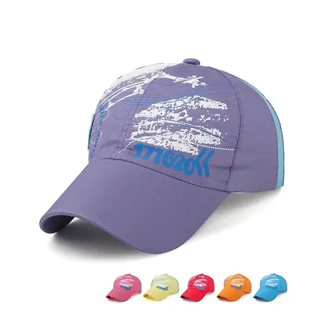 Casquette De Baseball Pour Enfants Séchage Rapide Polyester Mesh Respirant Ajustable Extérieur Soleil Sport