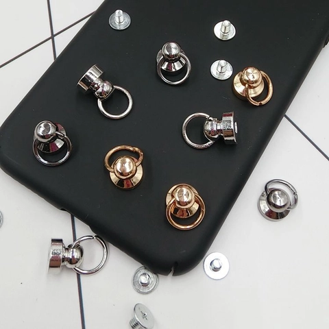 Conector De Hebilla De Anillo De Tornillo De Aleación Anillo En D De Metal Para Correa De Funda De Teléfono Bolso DIY