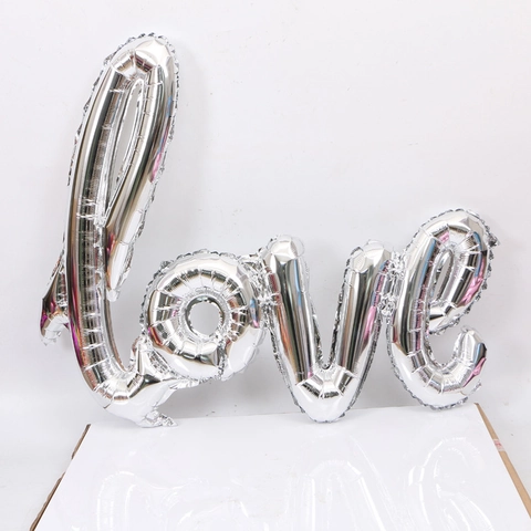 Palloncino In Alluminio Lettera Love Corsivo Grande Per Matrimonio San Valentino Decorazione Festa Romantica