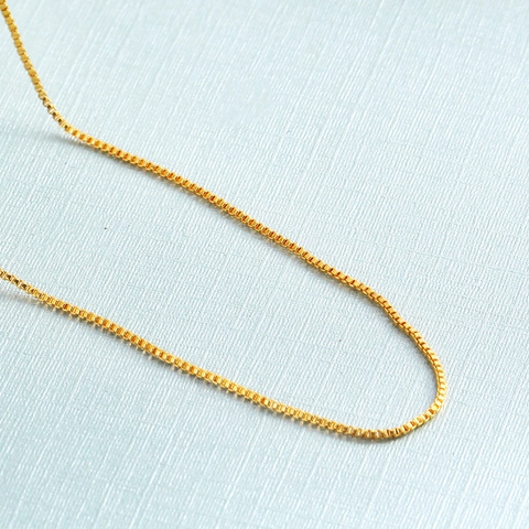 Kupfer Vergoldete Halskette Kette Minimalistisch Zierlich Schlangen Box Glied Für Damen Verschiedene Stile Eleganter Schmuck