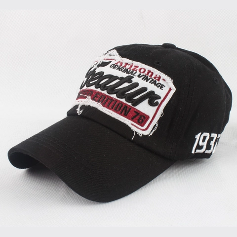Cappello Da Baseball In Cotone Lavato Vintage Distressed Toppa Con Lettere Ricamate Retro Regolabile Outdoor Unisex
