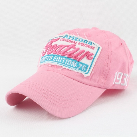 Cappello Da Baseball In Cotone Lavato Vintage Distressed Toppa Con Lettere Ricamate Retro Regolabile Outdoor Unisex