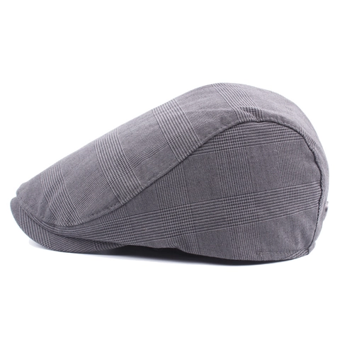 Retro Plaid Flat Cap Für Herren Und Damen Baumwolle Ivy Gatsby Verstellbare Britische Stil Jagd Hut