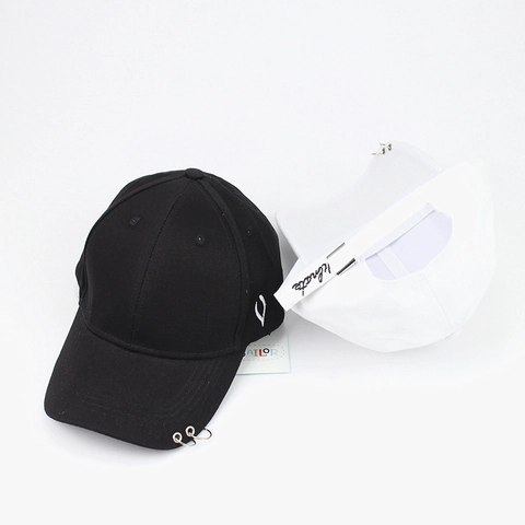 Baseball Cap Baumwolle Polyester Eisenringe Dekoration Verstellbar Gebogene Krempe Outdoor Streetwear Hip Hop Unisex
