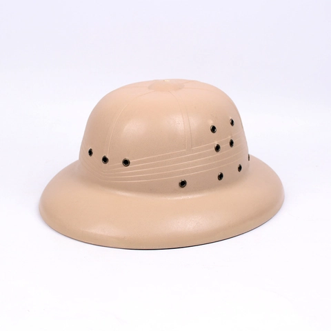 Casco Coloniale Classico In Plastica Leggera Tesa Larga Ventilato Cappello Da Sole Per Safari All'aperto Costume Adulto