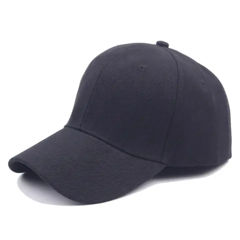 Plain Cotton Baseball Cap Adjustable Solid Color Curved Brim Classic Breathable Outdoor Sports Sun Hat For Men Women