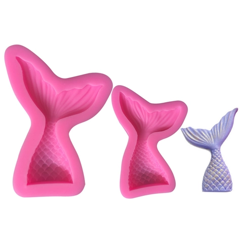 Stampo In Silicone A Coda Di Sirena Per Decorazione Torte Cioccolato Gelatina Caramelle Sugarcraft DIY Strumenti