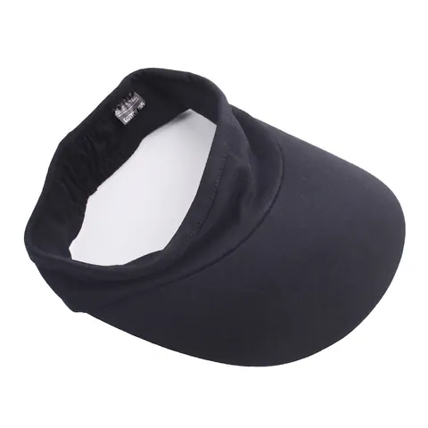 Visera De Algodón Sombrero Parte Superior Vacía Ajustable Transpirable Deportes Al Aire Libre Verano Protección UV Color Sólido Para Hombre Y Mujer