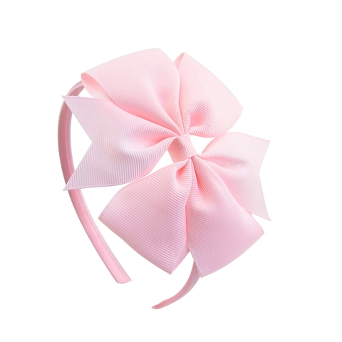 Girls Sweet Grosgrain Ribbon Large Bow Headband Children Toddlers Polyester Hair Band Boutique Hair Accessories
