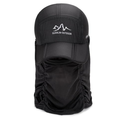 Cappello Da Sole All'aperto UPF 50 Con Copertura Per Viso E Collo Asciugatura Rapida Traspirante Berretto Da Baseball Pieghevole