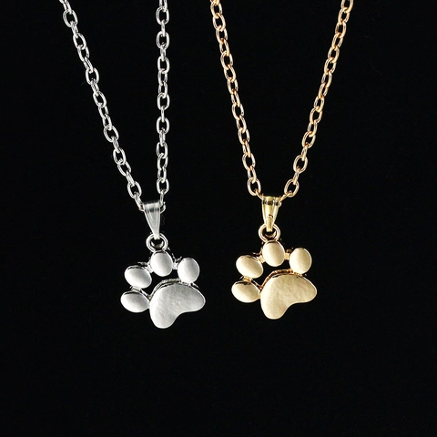 Süße Tierpfote Anhänger Halskette Legierung Hund Katze Kralle Schmuck Für Frauen Mädchen Minimalistisches Modeaccessoire
