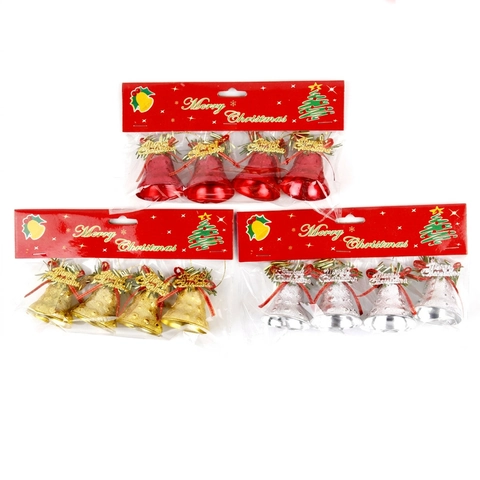 Campane Di Natale Ornamenti Appesi Plastica Galvanizzata Pendenti Decorativi Albero Design Angelo Fiocco Festivo