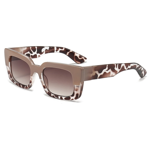 Occhiali Da Sole Quadrati Retrò Protezione UV400 Montura PC Lenti Sfumate Vintage Oversize Trendy Uomo Donna All Aperto