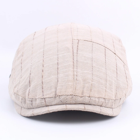 Coppola A Righe Vintage Ivy Newsboy Cappello Cotone Traspirante Fibbia Regolabile Cappello Casual Per Uomini Donne