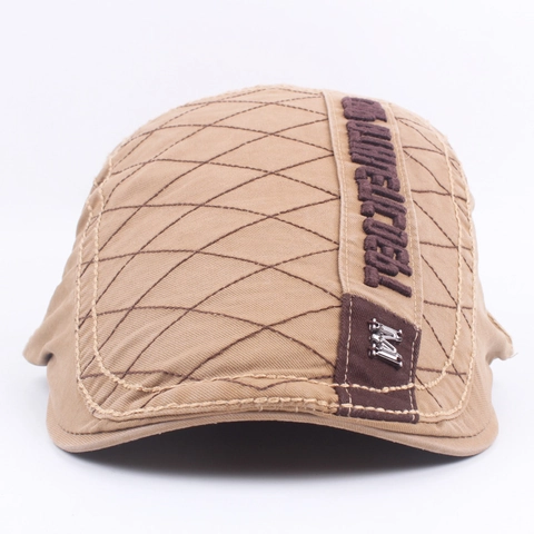 Herren Vintage Schiebermütze Gesteppte Baumwolle Ivy Hat Verstellbare Newsboy Cabbie Cap Atmungsaktiv Sonnenschutz Klassisch