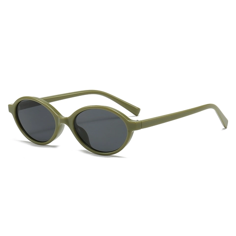 Retro Oval Sunglasses Vintage Small Frame UV400 Protection PC AC Fashion Trendy Eyewear For Women