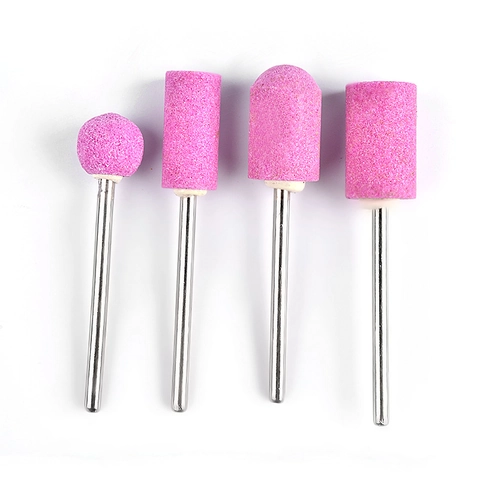 Punte Per Fresa Per Unghie In Quarzo Rosa Testina Per Lucidatura Manicure Professionale Per Accessori Per Macchine