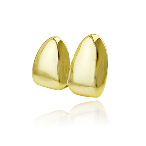 Hip Hop Gold Plated Grillz Fang Single Tooth Vampire Teeth Cap For Men Women Party Halloween Body Jewelry Accessories