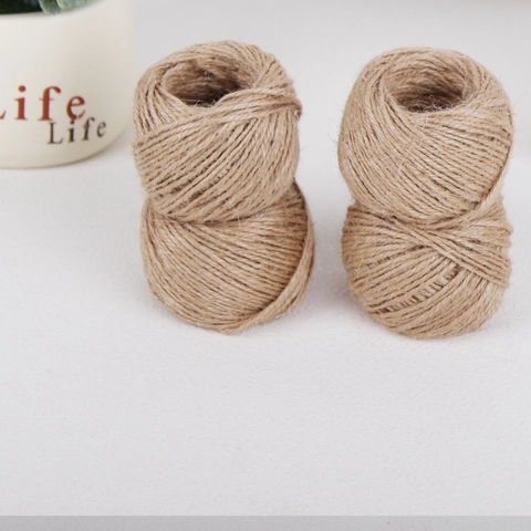 Natural Jute Twine Hemp Rope For DIY Crafts Gift Wrapping Gardening Photo Wall Decor Vintage Style Brown