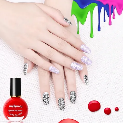 Esmalte De Uñas Para Estampado Profesional Manicura Arte Barniz Secado Rápido Alta Saturación DIY Diseño De Uñas