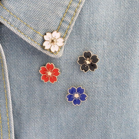 Καρφίτσα Cherry Blossom Alloy Enamel Sakura Pin Ιαπωνικού Στυλ Κοσμήματα Για Διακόσμηση Ρούχων Σακίδιο Πλάτης