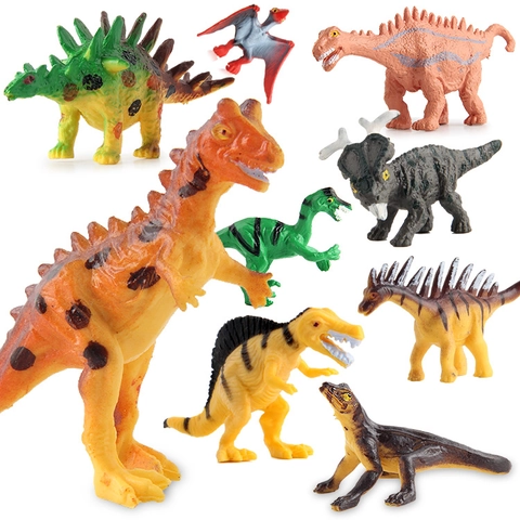 Mini Realistic Dinosaur Figures Plastic Solid Dinosaur Toy For Kids Education Science Simulation Animal Models Home Decor