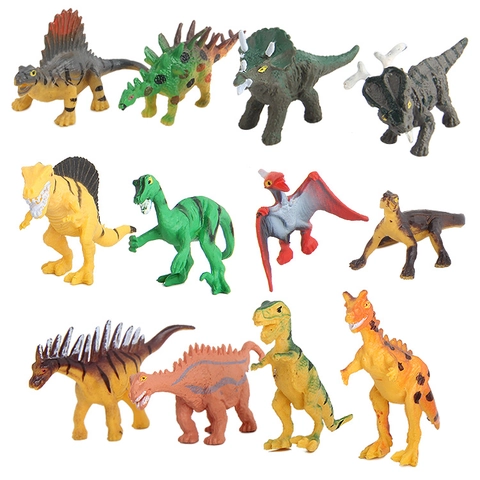 Mini Realistic Dinosaur Figures Plastic Solid Dinosaur Toy For Kids Education Science Simulation Animal Models Home Decor