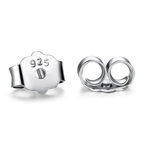925 Sterling Silver Earring Backs Secure Butterfly Ear Stoppers Replacement For Jewelry Making Findings