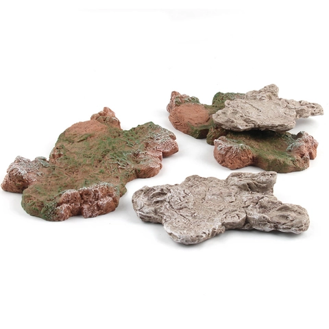 Base In Roccia Simulata Per Scena Giocattolo Dinosauro Decorazione Paesaggistica In Muschio Plastica Per Acquario