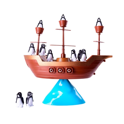 Penguin Pirate Boat Balancing Game ABS Plastic Educational Desktop Toy For Kids Family Party Interactive Game