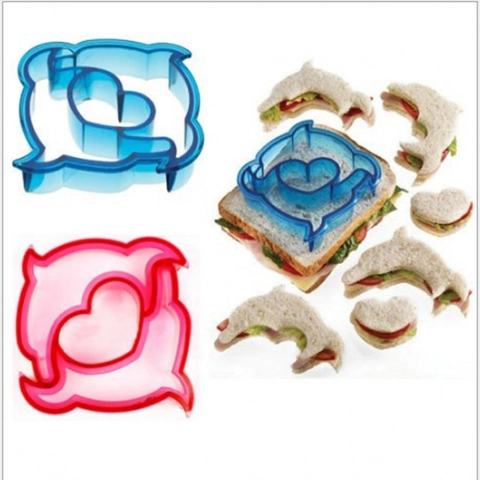 Cortador De Sándwich De Plástico Forma Animal Pan Tostado Sellador Corta Cortezas Bento Niños Almuerzo DIY Desayuno Divertido