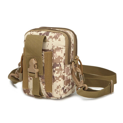 Taktische Gürteltasche Wasserdichtes Oxford-Gewebe Molle Telefontasche Outdoor Sport Wandern Umhängetasche Herren Damen Militärstil