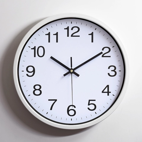 Moderne Ronde Wandklok Metalen Aluminium Frame Stil Niet Tikkend Kwartsuurwerk Voor Woonkamer Kantoor Home Decor