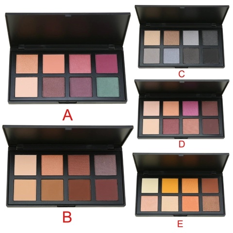 8 Color Eyeshadow Palette Matte Shimmer Highly Pigmented Smudge Proof Long Lasting Eye Makeup Cosmetic Daily Professional Use