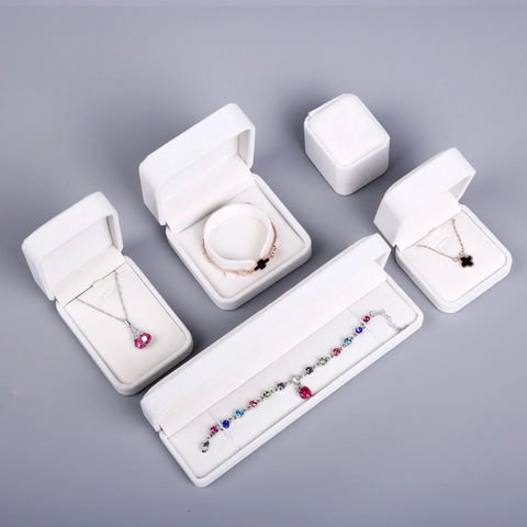 Velvet Jewelry Box Organizer For Ring Necklace Pendant Bracelet Earring Gift Packaging Storage Case
